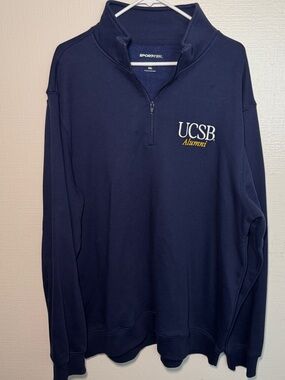 Sport-Tek Navy Half-Zip Pullover with Subtle Logo